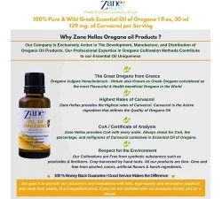 Ulei de Oregano 100% Forte cu 86% Carvacrol 30 ml Zane Hellas (Origanum Vulgare Heracleoticum) Ulei de Oregano 100% Forte cu 86% Carvacrol 30 ml Zane Hellas (Origanum Vulgare Heracleoticum)
